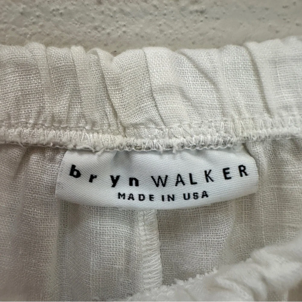 Bryn Walker Light Linen White Oliver Pant Wide‎ Leg Women’s Sz XL